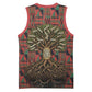 Black Heritage Tree Basketball Jersey African Root Black History Kente Pattern