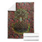 Black Heritage Tree Blanket African Root Black History Kente Pattern