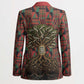 Black Heritage Tree Blazer African Root Black History Kente Pattern