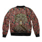 Black Heritage Tree Bomber Jacket African Root Black History Kente Pattern