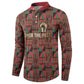 Black Heritage Tree Button Sweatshirt African Root Black History Kente Pattern