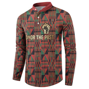 Black Heritage Tree Button Sweatshirt African Root Black History Kente Pattern