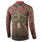 Black Heritage Tree Button Sweatshirt African Root Black History Kente Pattern