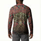 Black Heritage Tree Button Sweatshirt African Root Black History Kente Pattern