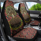 Black Heritage Tree Car Seat Cover African Root Black History Kente Pattern