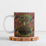 Black Heritage Tree Ceramic Mug African Root Black History Kente Pattern