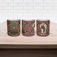 Black Heritage Tree Ceramic Mug African Root Black History Kente Pattern