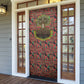 Black Heritage Tree Door Cover African Root Black History Kente Pattern