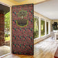 Black Heritage Tree Door Cover African Root Black History Kente Pattern