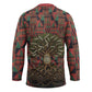 Black Heritage Tree Hockey Jersey African Root Black History Kente Pattern