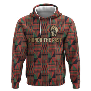 Black Heritage Tree Hoodie African Root Black History Kente Pattern