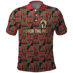 Black Heritage Tree Polo Shirt African Root Black History Kente Pattern