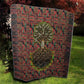 Black Heritage Tree Quilt African Root Black History Kente Pattern