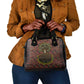 Black Heritage Tree Shoulder Handbag African Root Black History Kente Pattern