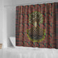 Black Heritage Tree Shower Curtain African Root Black History Kente Pattern