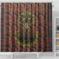 Black Heritage Tree Shower Curtain African Root Black History Kente Pattern
