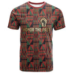 Black Heritage Tree T shirt African Root Black History Kente Pattern