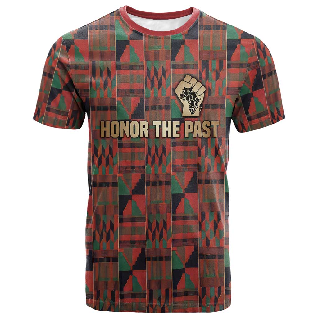 Black Heritage Tree T shirt African Root Black History Kente Pattern