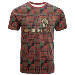 Black Heritage Tree T shirt African Root Black History Kente Pattern