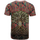 Black Heritage Tree T shirt African Root Black History Kente Pattern