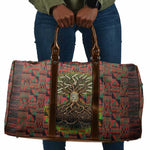 Black Heritage Tree Travel Bag African Root Black History Kente Pattern