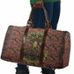 Black Heritage Tree Travel Bag African Root Black History Kente Pattern