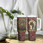 Black Heritage Tree Tumbler With Handle African Root Black History Kente Pattern