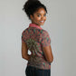 Black Heritage Tree Women Polo Shirt African Root Black History Kente Pattern