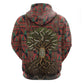Black Heritage Tree Zip Hoodie African Root Black History Kente Pattern