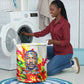 MLK Black Excellence Laundry Basket Martin Luther King Jr Colorful Abstract Watercolor