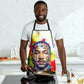 MLK Black Excellence Apron Martin Luther King Jr Colorful Abstract Watercolor
