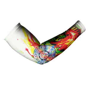 MLK Black Excellence Arm Sleeves Martin Luther King Jr Colorful Abstract Watercolor