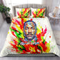MLK Black Excellence Bedding Set Martin Luther King Jr Colorful Abstract Watercolor