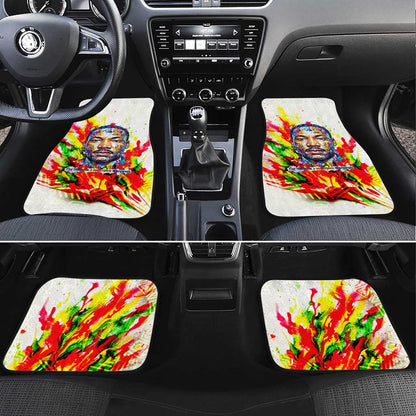 MLK Black Excellence Car Mats Martin Luther King Jr Colorful Abstract Watercolor