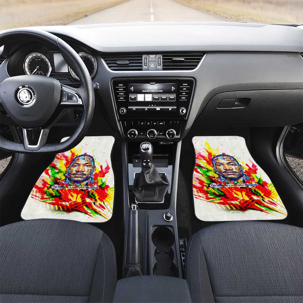MLK Black Excellence Car Mats Martin Luther King Jr Colorful Abstract Watercolor