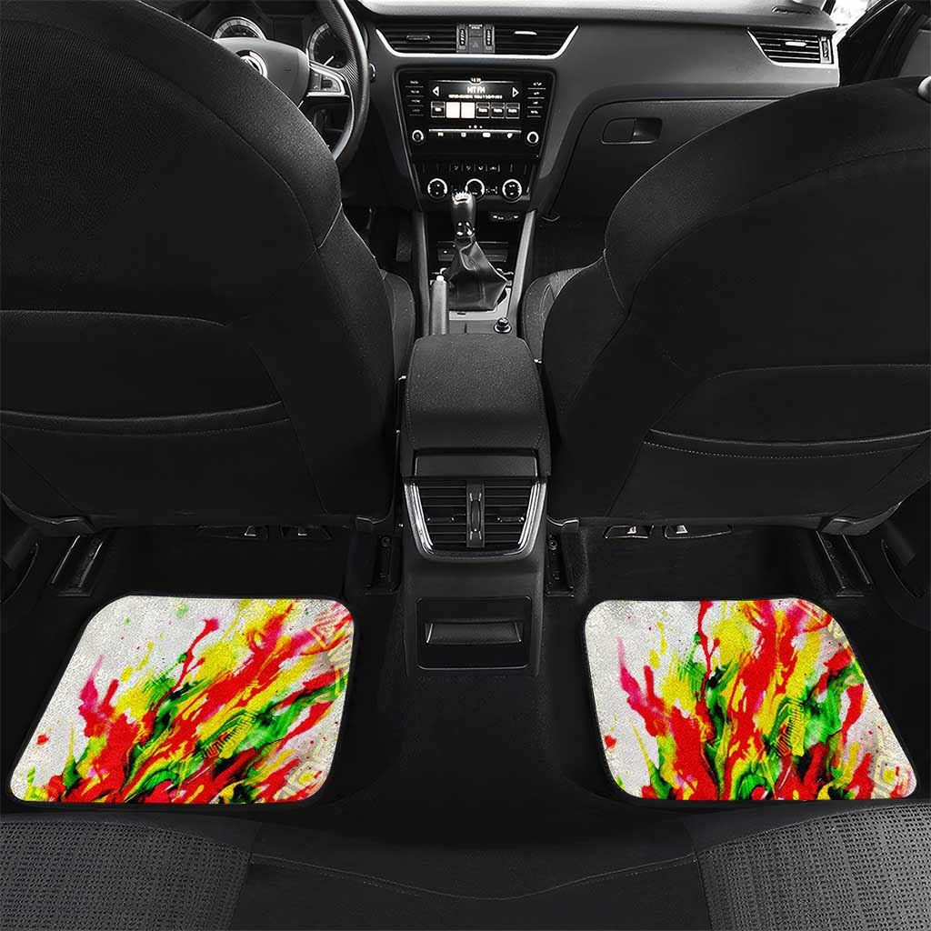 MLK Black Excellence Car Mats Martin Luther King Jr Colorful Abstract Watercolor