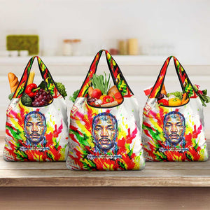 MLK Black Excellence Grocery Bag Martin Luther King Jr Colorful Abstract Watercolor