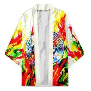 MLK Black Excellence Kimono Martin Luther King Jr Colorful Abstract Watercolor