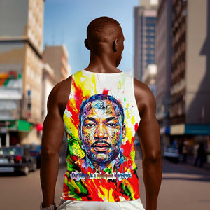 MLK Black Excellence Men Tank Top Martin Luther King Jr Colorful Abstract Watercolor