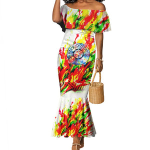 MLK Black Excellence Mermaid Dress Martin Luther King Jr Colorful Abstract Watercolor