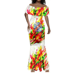 MLK Black Excellence Mermaid Dress Martin Luther King Jr Colorful Abstract Watercolor