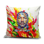 MLK Black Excellence Pillow Cover Martin Luther King Jr Colorful Abstract Watercolor