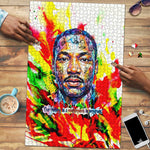MLK Black Excellence Puzzle Martin Luther King Jr Colorful Abstract Watercolor