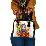 MLK Black Excellence Shoulder Handbag Martin Luther King Jr Colorful Abstract Watercolor