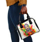 MLK Black Excellence Shoulder Handbag Martin Luther King Jr Colorful Abstract Watercolor