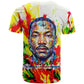 MLK Black Excellence T shirt Martin Luther King Jr Colorful Abstract Watercolor