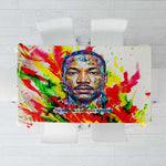 MLK Black Excellence Tablecloth Martin Luther King Jr Colorful Abstract Watercolor