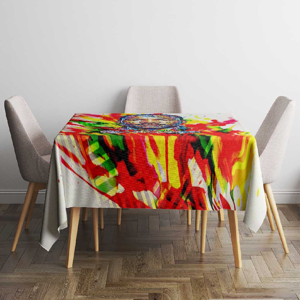 MLK Black Excellence Tablecloth Martin Luther King Jr Colorful Abstract Watercolor