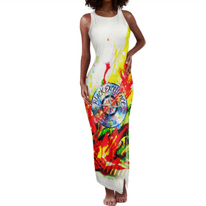 MLK Black Excellence Tank Maxi Dress Martin Luther King Jr Colorful Abstract Watercolor