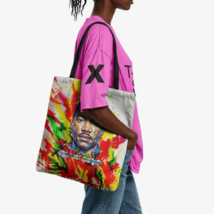 MLK Black Excellence Tote Bag Martin Luther King Jr Colorful Abstract Watercolor